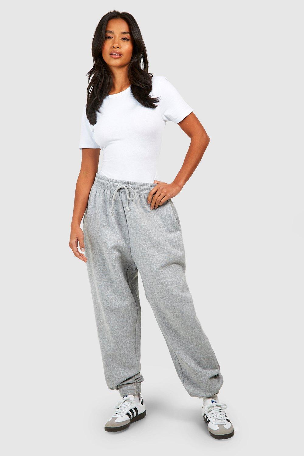 Womens Petite Cuff Jogger Bottom - Grey - L, Grey